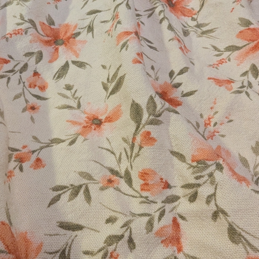 Lush Tie-Back Floral Top, Size Medium - Picture 13 of 14